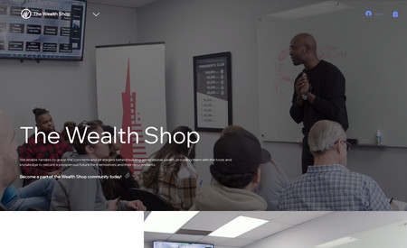 The Wealth Shop: We created photo/video content as well as written for The Wealth Shop for the new website we created. We will soon be transforming their website into an entire ecommerce and learning platform.