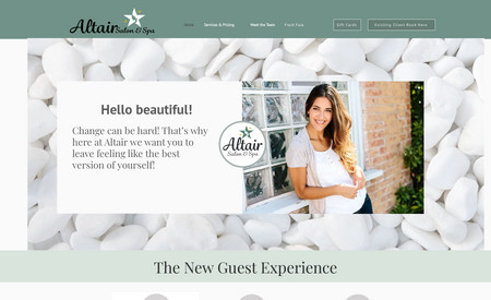 Altair Salon & Spa: High Volume SEO work and website built to entice clientele.