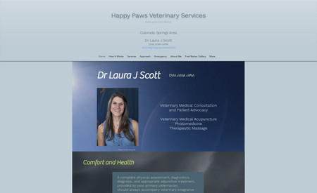 Happy Paws Vet: SEO services and touchup on content and site.