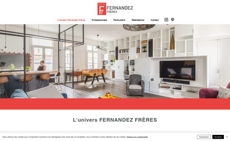 Fernandez Frères: Refonte d'un site web BTP.