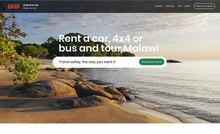 Leading car hire company in Malawi: A long term client switched from an outdated (but well designed) Wordpress template to Wix, it's ongoing project to add functionality as the banking and technology become more accessible across Africa.
