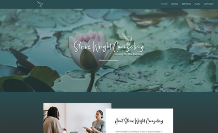 Strive Wright Counseling: Web Design