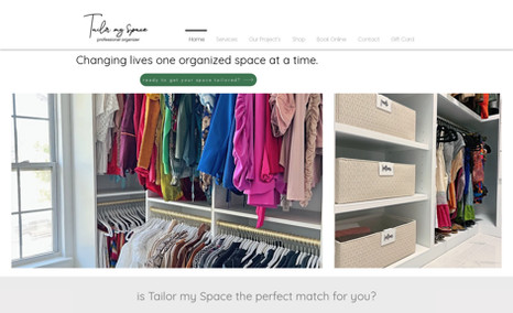 Tailor My Space Brand development & website design