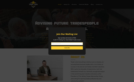TradeLinksConsulting: TradeLinksConsulting is Trade business website . This website was created by me completely by myself and every design was liked by the clients.  One of my beautiful works too