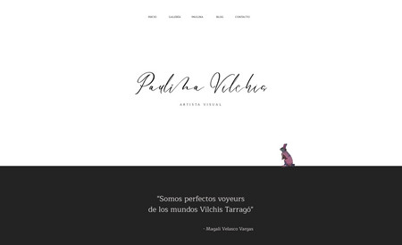 Paulinavilchis: Diseño y desarrollo de sitio web. 