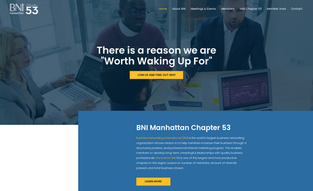 BNI Chapter 53: Website Design, Dynamic Content