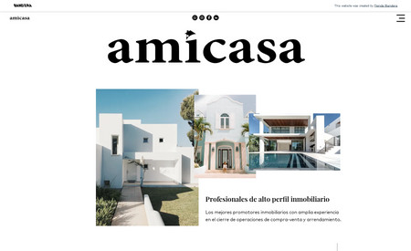 Amicasa Site: Creation and Management of Amicasa Real State Company form México.