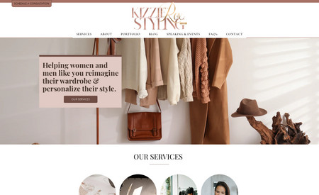 Kizzie Rox Styling: Revamping of the website to capture the brand essence of Kizzie Rox Styling and unleash the true potential of her services, all with a touch of pizzazz!