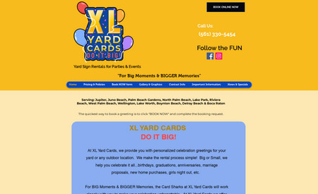 XL Yard Cards: 