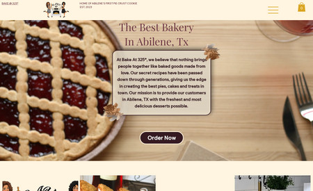 Bake @ 325°: Empowered a budding pie company's brand identity by curating distinctive font selections and a vibrant color palette, setting the tone for a unique and memorable visual presence. Implemented a user-friendly online ordering system and crafted a visually stunning design, strategically geared towards maximizing conversions. A flavorful blend of aesthetics and functionality, enhancing the startup's online impact and customer engagement.

