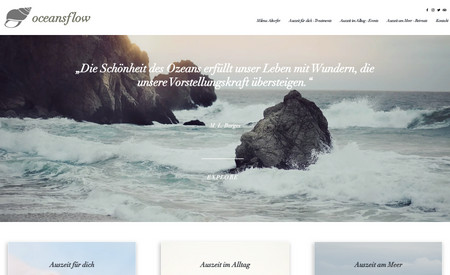 Oceansflow: A Yoga website in editor x