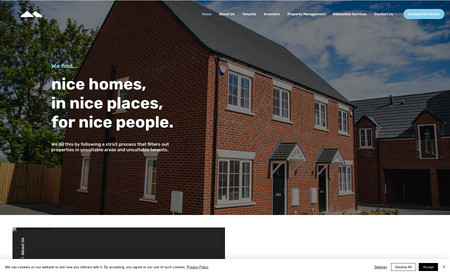 County Durham Properties - Classic Website: We created this classic website for a local start-up business, who wanted a website to display their properties and so the reader could learn more about the business. 

The look that the client wanted for their website was &amp;#39;professional&amp;#39;, therefore we created a streamlined and clean style with the use of white and blue.

They wanted the website to showcase their properties, therefore we created a dynamic page with a backend database to upload their properties. We taught the client how to upload and edit the properties, so they could manage their website themselves.

The dynamic page stacks according the number of properties which are displaying and also to the screen size. 

County Durham Properties were very happy with their website and the backend capabilities, after training from our marketing team the client now regularly creates email marketing campaigns. 