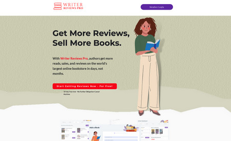 Writer Reviews Pro: Book reviews and point system to help writers get feedback.
