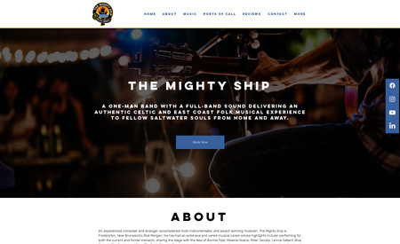 The Mighty Ship Band: Simple Clean Layout
Eye-catching Design
Advanced Search Engine Optimization (SEO)