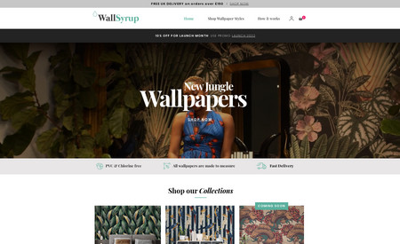 Wall Syrup: Beautiful self adhesive wallpapers without the mess of paste