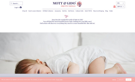 Mott & Gido: Website redesign - ecommerce