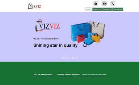 Vizviz export: VizViz export website project that exports cardboard bags
Karton çanta ihracatı yapan VizViz export web sitesi projesidir