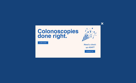 Clear Colon: We had the honor of working on this company's Colonoscopy Website! Check it out! :)