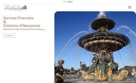 VivaCity: Site d'un cabinet de courtage en assurance et gestion de patrimoine à Paris