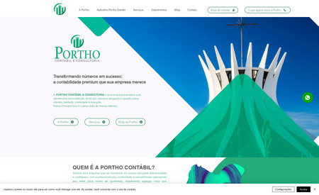Porthocontabil: Site da Contabilidade Portho Contábil, 100% preparado para campanhas de tráfego pago e SEO