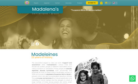Madalenas: Site de Projeto Social
