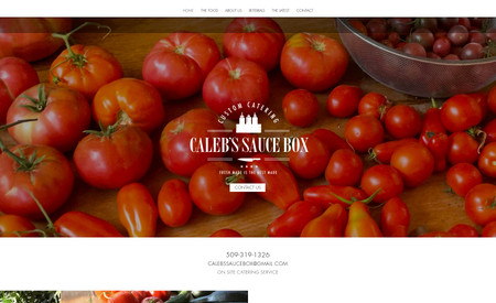 calebs-sauce-box: Basic Website - "Fresh Made is the Best Made" Catering Business