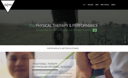 Rw Physical Therapy: New website created for Physical Therapist in Tampa, FL