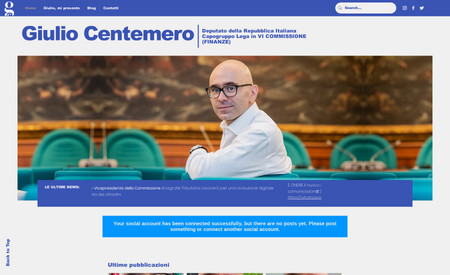 Giulio Centemero: Creazione sito e comunicazione integrata per un politico italiano.

Website creation and integrated communication for an Italian politician.