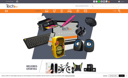 TechPlus: Tienda en línea con diseño exclusivo.