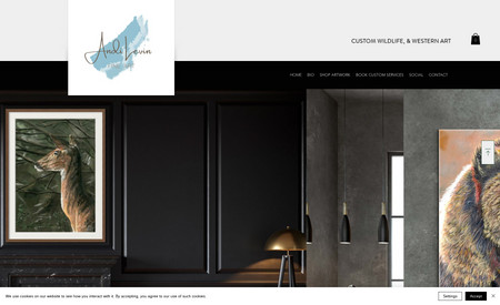 Andi Levin Fine Art : Custom Branding, Logo Design, Website, Portfolio, Booking Services and E-Commerce Artist Shop. 