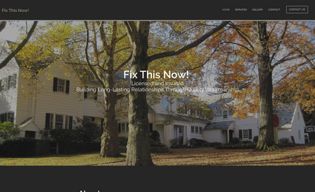 Fix This Now!: Home Improvement/Handyman Website