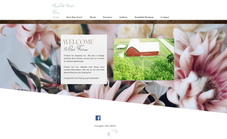 Little Mader Farm: Creative and unique custom website design.
