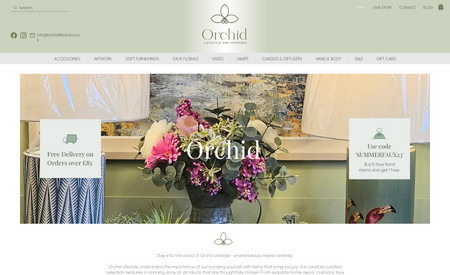 Orchid: Web design - ecommerce store
