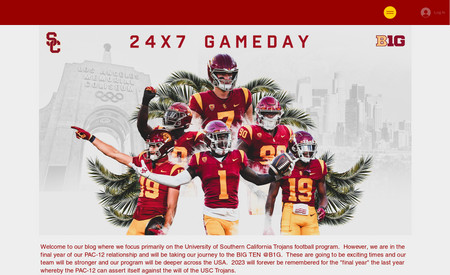 USC24x7.COM: USC24x7 is a community website intended for fans of the University of Southern California (USC) college football team. The website was originally built using Wix in 2020 using the traditional Wix Editor and included an active Blog, a community forum for Site Members, and a unique “Game Day” entertainment feature where Site Members try to guess the final scores of the season’s games, with a final, overall winner being declared at the end of the season.

The site owner wanted to migrate the site to the new Wix Editor X platform to create a fully responsive website for their community members – maintaining all current site functionality. The site is rich with video and image content in addition to the Blog and Forum areas, and having a fully responsive design would enhance the user experience.

We started the project by first designing a Migration Preparation Plan that included a review of all existing page objects and custom Velo code to identify any objects that were not supported by Editor X. (Since Editor X is a newer Wix Platform, some of the existing page objects were not supported.) These unsupported page objects and associated code were then replaced and the revised pages fully tested.

We then completed a full review of the custom “Game Day” code to identify and resolve bugs, errors, and functionality that did not perform as intended. Data for Game Day is maintained in five custom Wix Collections which are maintained by the Game Day page and event-triggered code. Together, the custom code and custom Collections insure the integrity of all input data entered by the Site Members and the ranking data calculated during the actual game play.

With the Migration Preparation Plan fully complete, we finally turned our attention to the actual migration of the site content to the Editor X version of the site. The design of each page was adapted for a fully responsive website with three breakpoint sets, insuring an optimum user experience regardless of the visitor’s device type.