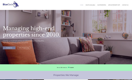 Blue Gecko Property: Complete Redesign of website