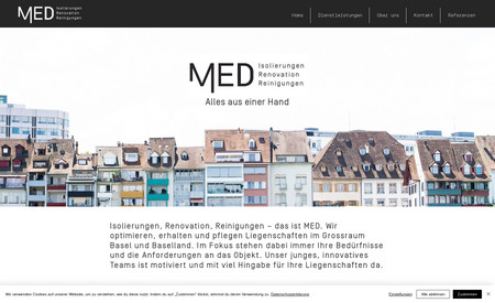 MED: Corporate Design and Webdesign for e Company in Switzerland.