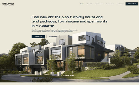 Blue Top Property: Custom redesign including a custom database to display properties on the website.