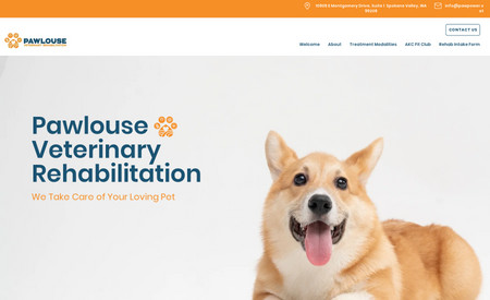 Pawlouse Veterinary  Rehabilitation: Wix Complete Makeover