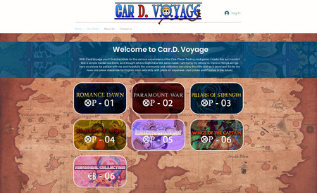 Card Voyage: The client wanted users to be able to track thier trading cards, which they have and still need and also to display details of each card.