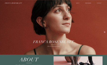  Franca Rosenblatt - Performer: Portfolio website for Musical Theater Performer