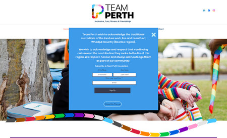 Team Perth: This is another community not for profit project we supported with and built. 