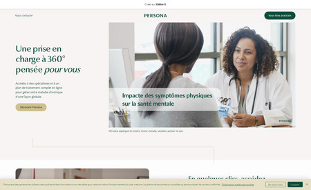 Persona: Site para start up francesa na área de saúde.