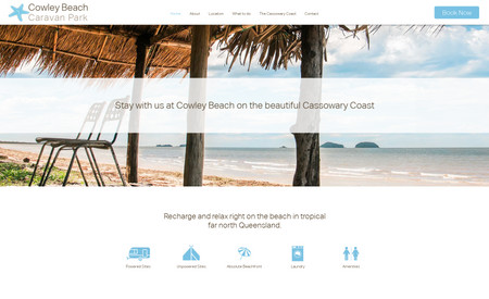 Cowley Beach: Easy redesign to make the site more user-friendly and professional