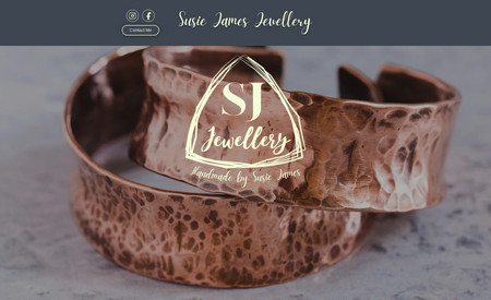 SJ Jewellery: Designed logo and built a website for this brand new business to launch her handmade jewellery service.  Susie loves the artistic design as it reflects her skills and approach to her work.