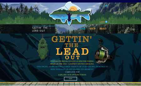 Gettin' the Lead Out: Online store for a fishing tackle company.