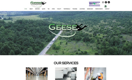 Geese Logistics: Website design