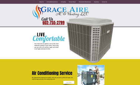 Got Aire AC & Heat: Complete website build and logo recreation from a photo.