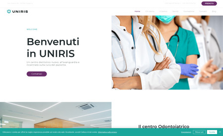Uniris: Uniris è il centro odontoiatrico più grande della Campania, sviluppandosi su una superficie di 450 metri quadri.