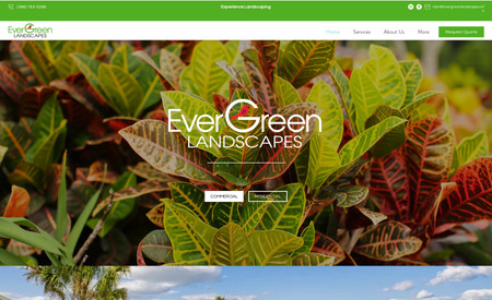 Ever Green: Evergreen Landscapes is a commercial landscaping company that specializes in the maintenance of large shopping centers, commercial and residential properties in St. Johns, Flagler, and Volusia County.