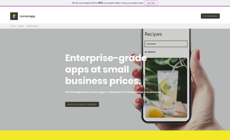 Make Lemon App: Elegant Homepage with Story Brand Integrated